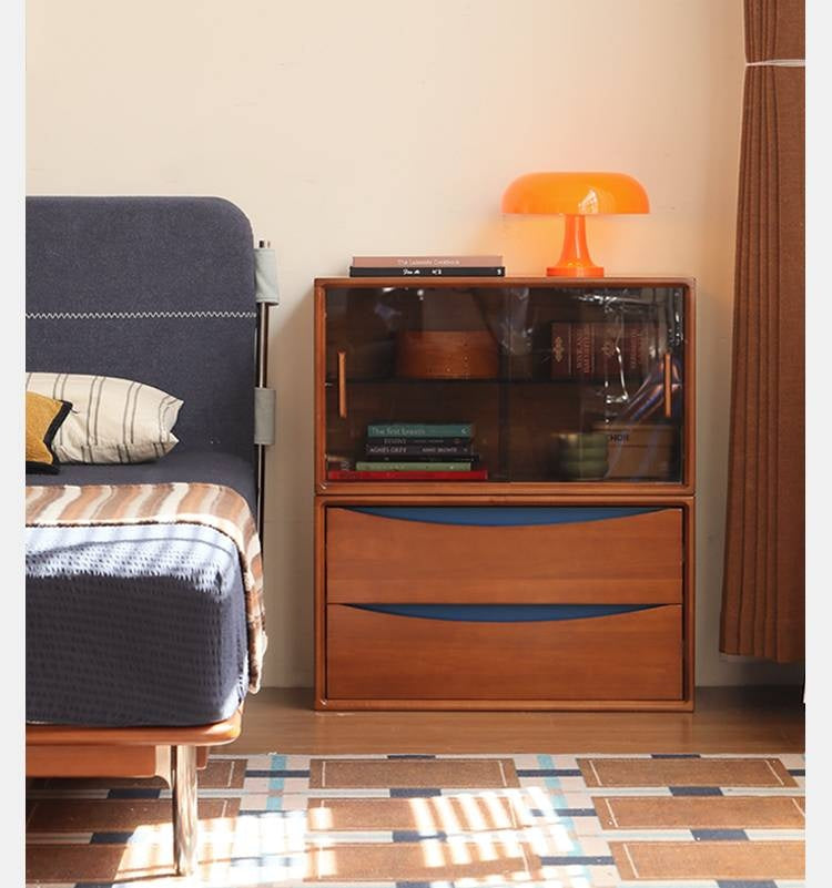 Poplar Solid Wood Ancient Style TV Stand Combination.