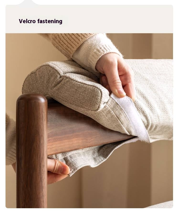 Black Walnut, Oak Solid Wood Tea Chair