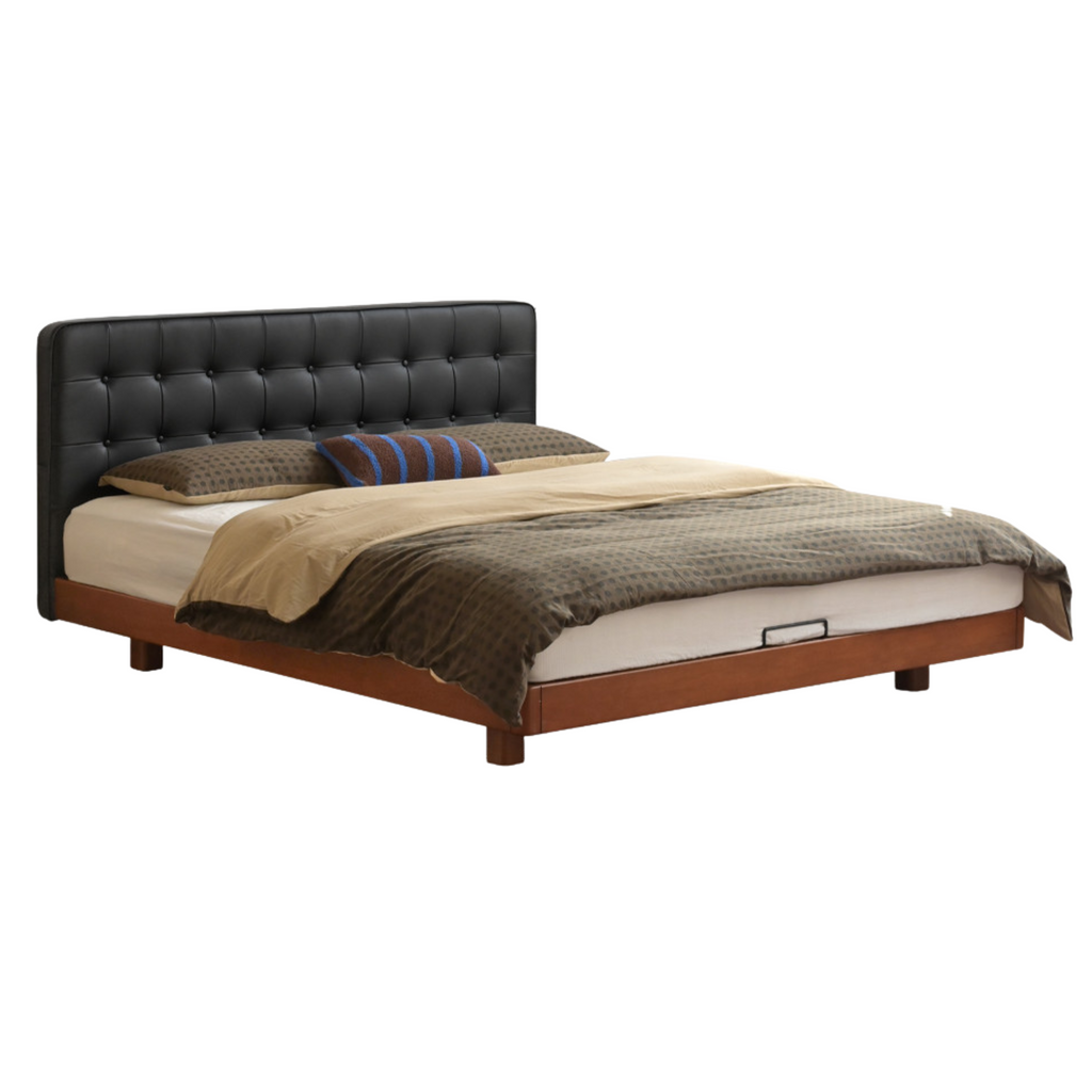 Poplar Solid Wood Eco Cloud Leather Soft Bed