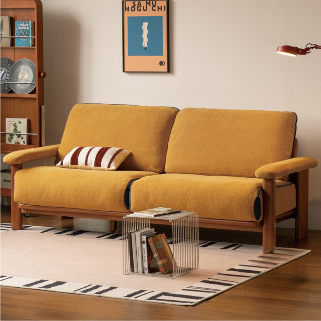 Beech Solid Wood Sofa Ancient Style