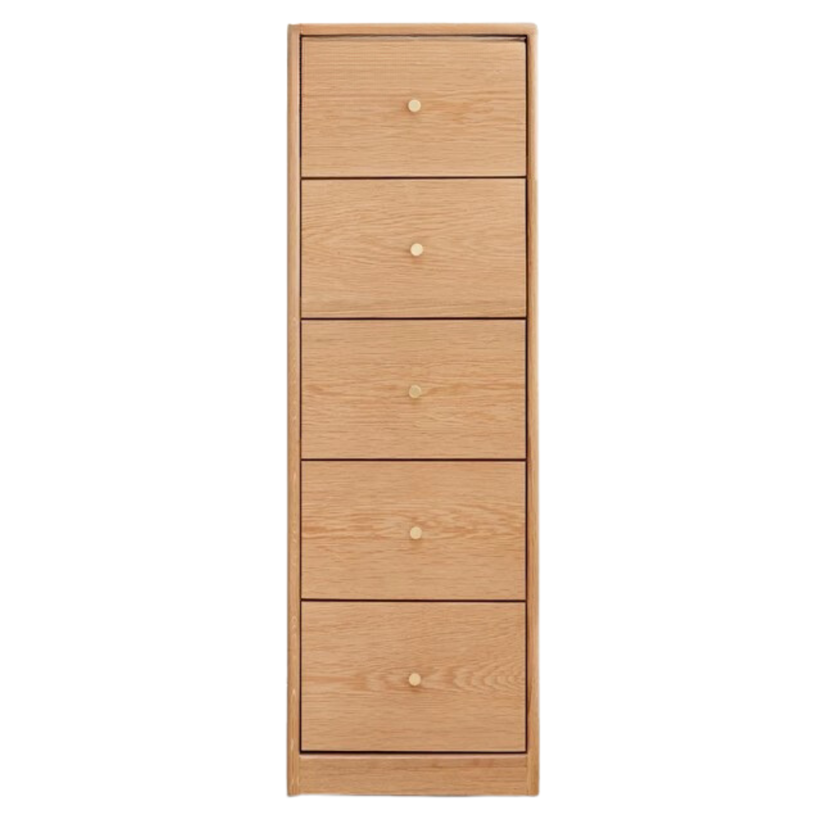 Oak Solid Wood Side Cabinet, Multi-Functional Storage-USA