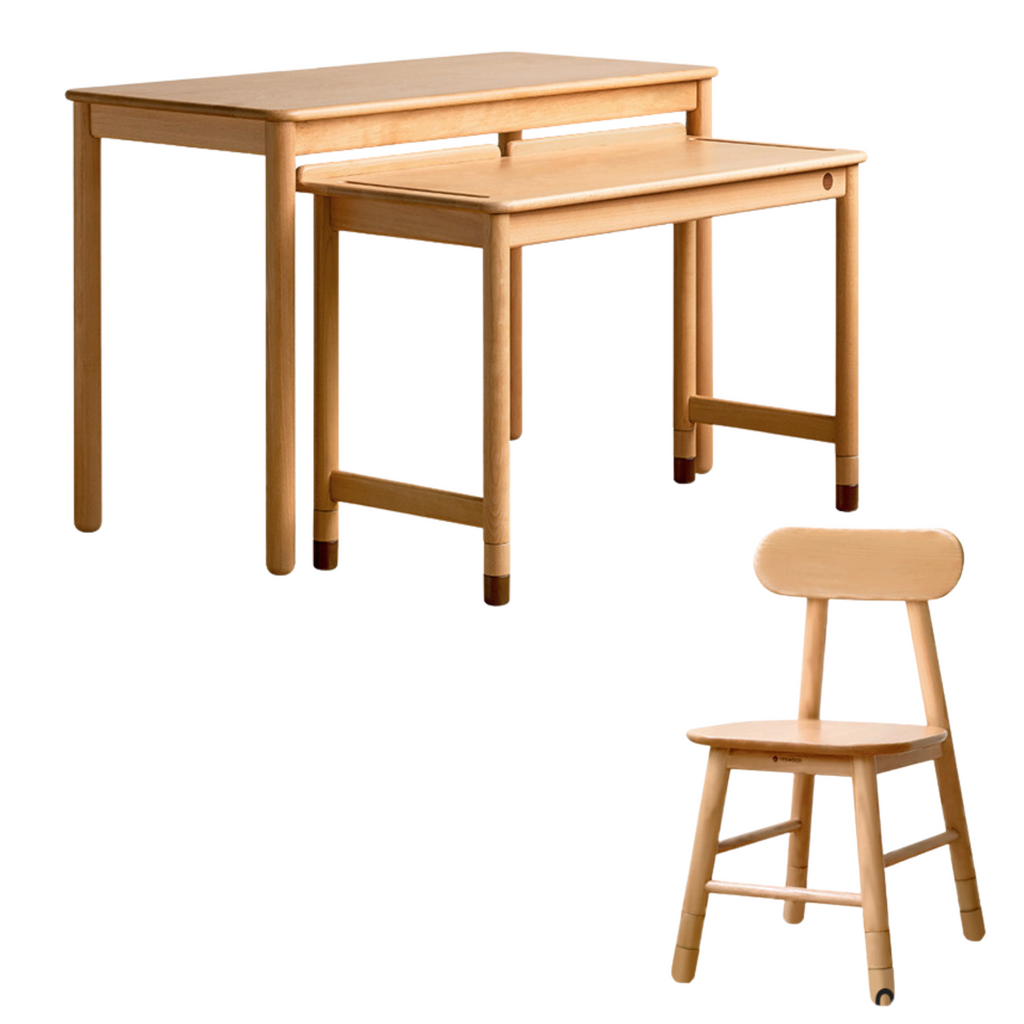 Beech Solid Wood Children's Learning Desk.