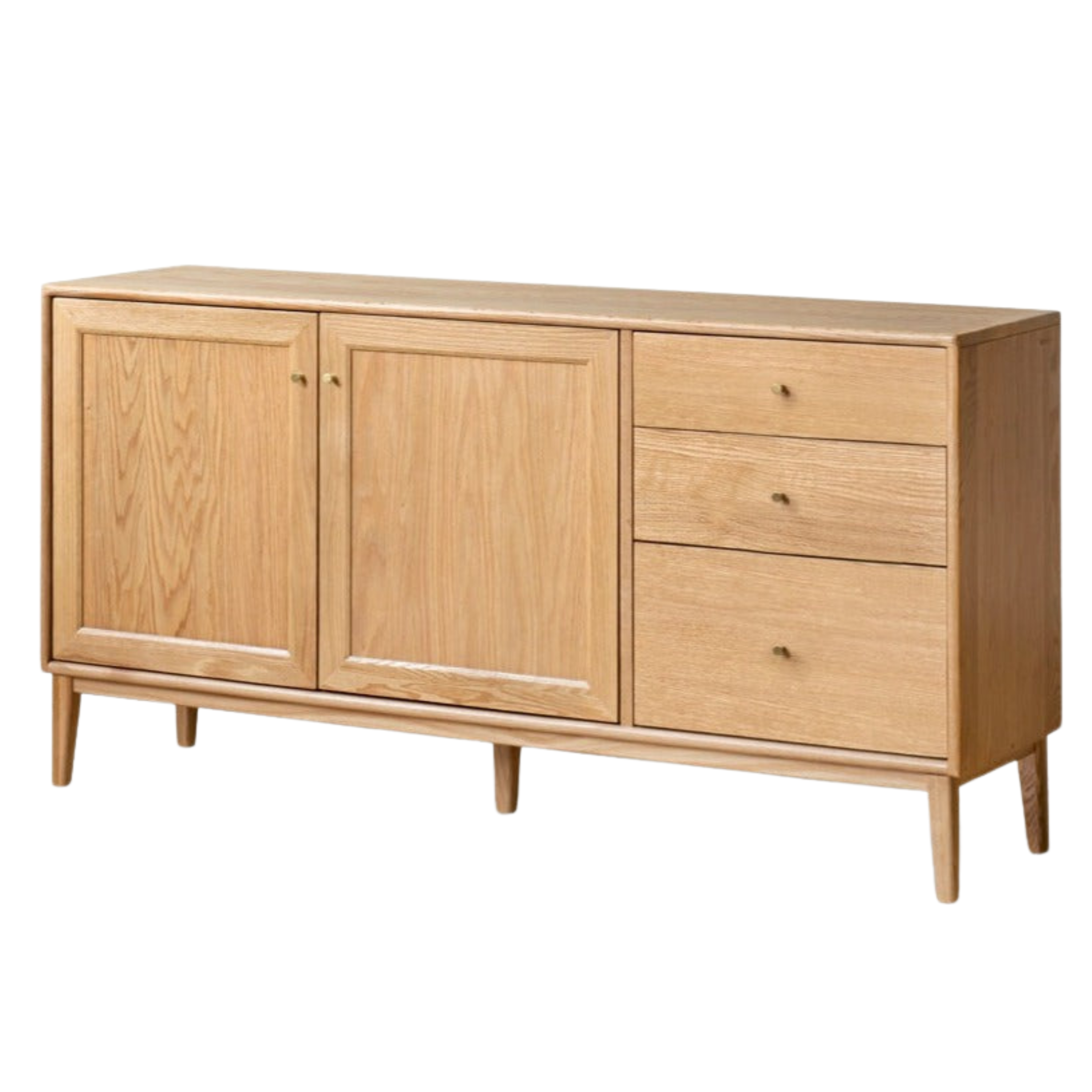 Oak Solid Wood Rock Board Modern Sideboard