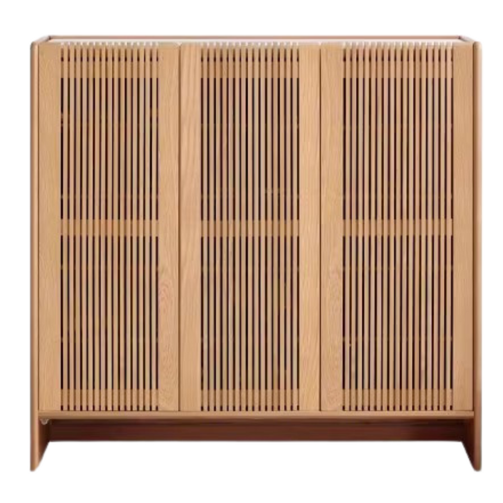 Ash, Oak Solid Wood Rock Top Shoe Cabinet