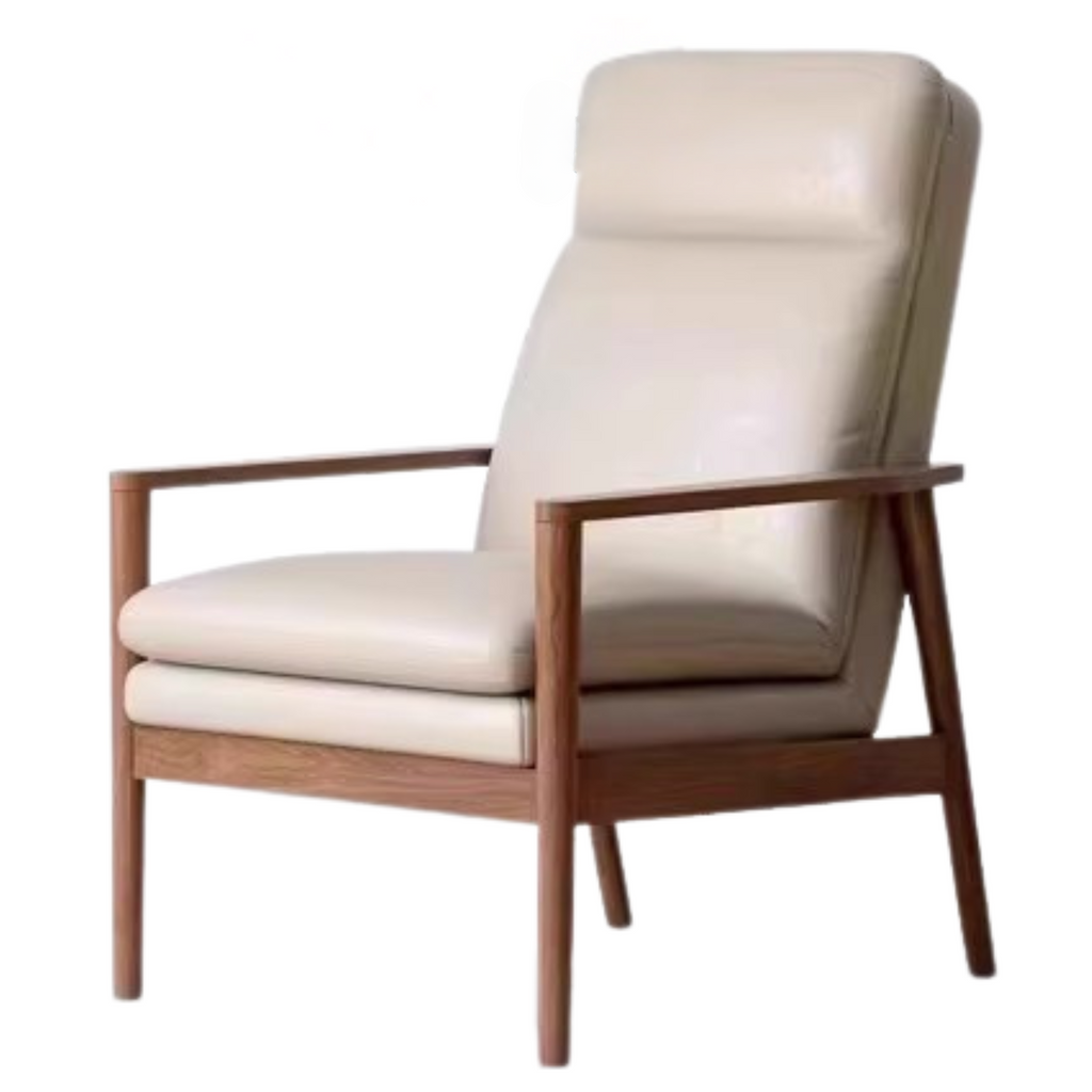 Black Walnut Solid Wood Fabric Sofa Chair