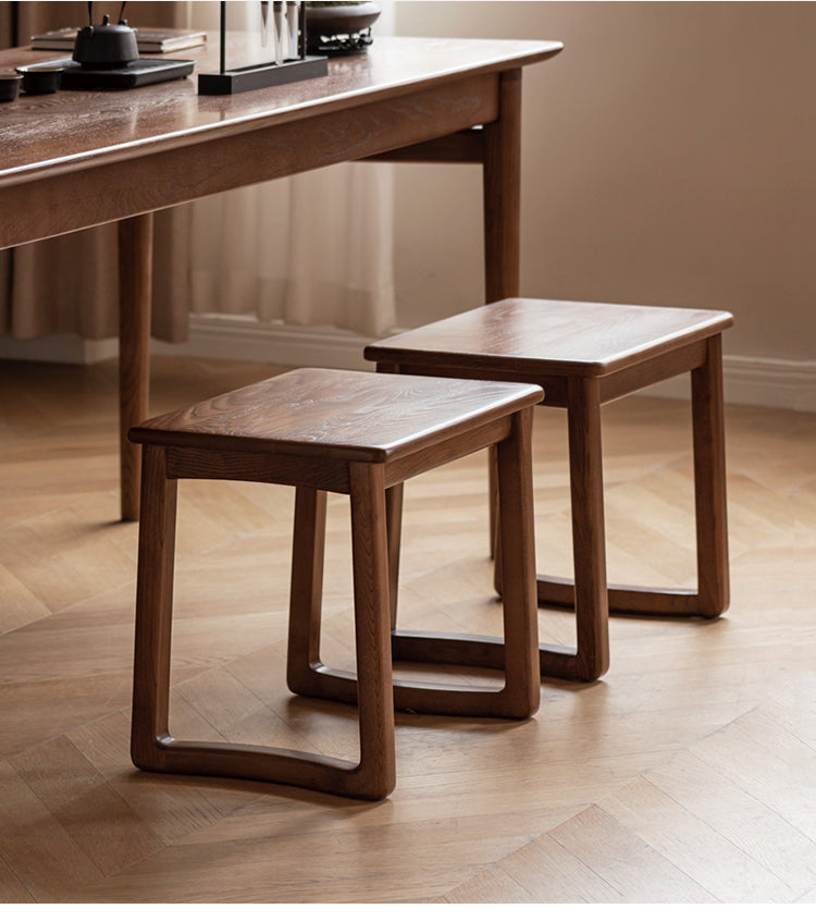 Ash Solid Wood Modern and Simple Style Tea Stool