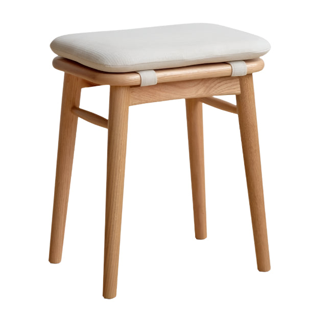 Black Walnut, Oak, Cherry, Rubberwood, Sandalwood Solid Wood Dressing Stool