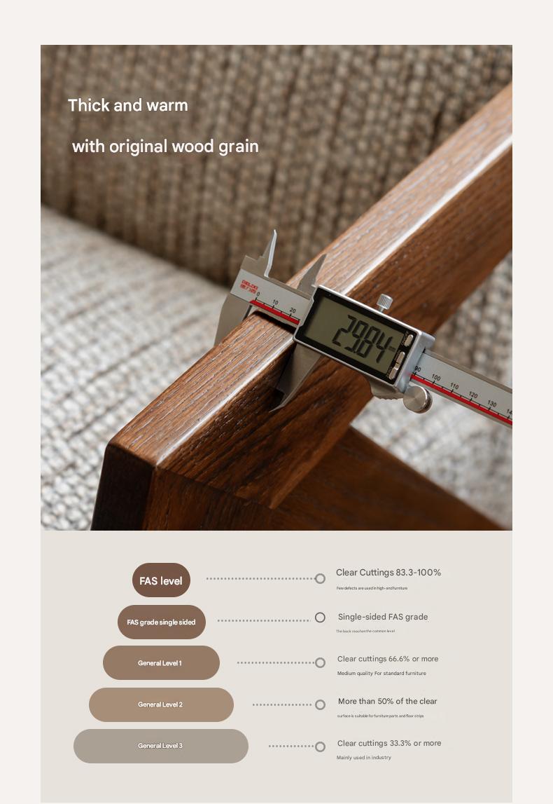 Oak Solid Wood Middle Ages Chair