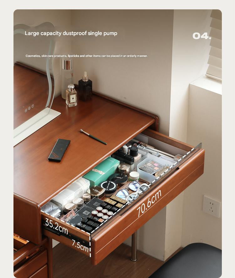 Poplar Solid Wood Bauhaus Multi Functional Dressing Table.