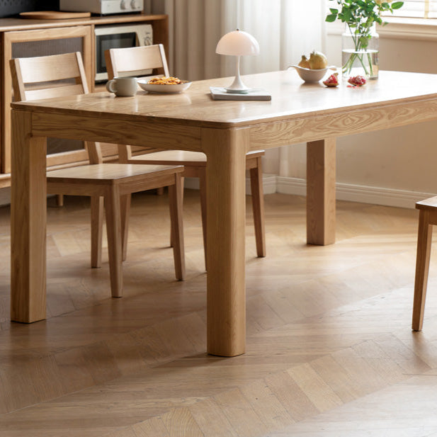 Ash, Oak Solid Wood Long Dining Table