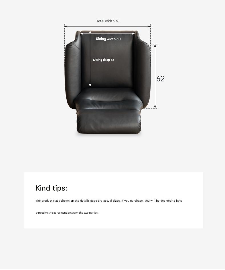 Cloud Leather Light Luxury Rotating Electric Chair