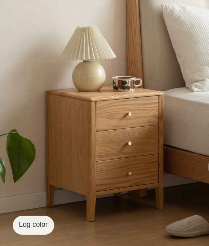 Oak Solid Wood Nightstand