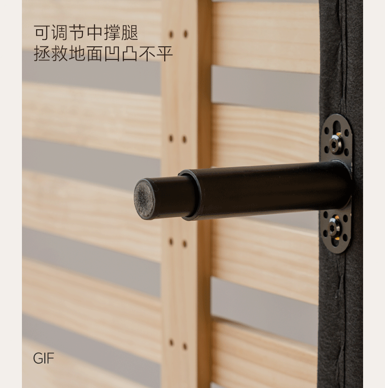 Ash Solid Wood Genuine Leather French Retro Art Bed