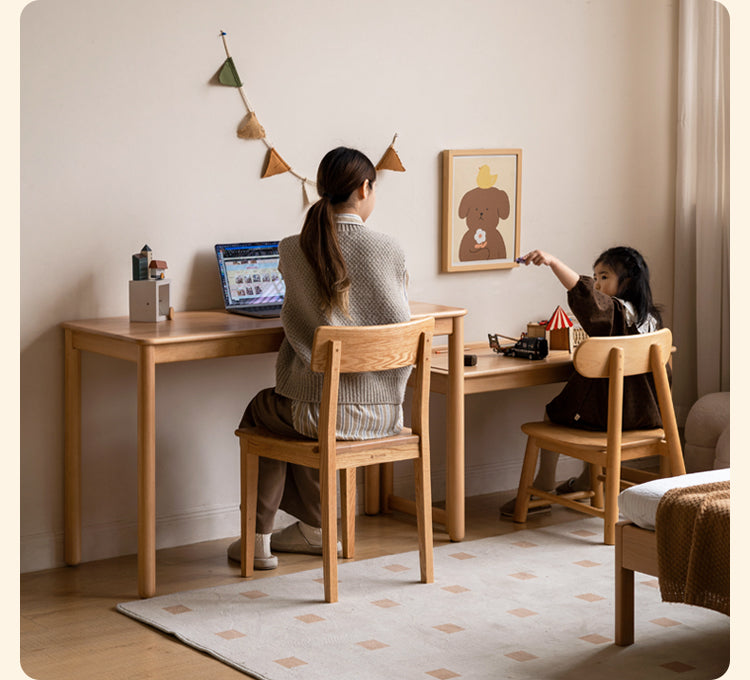 Beech Solid Wood Children's Learning Desk.
