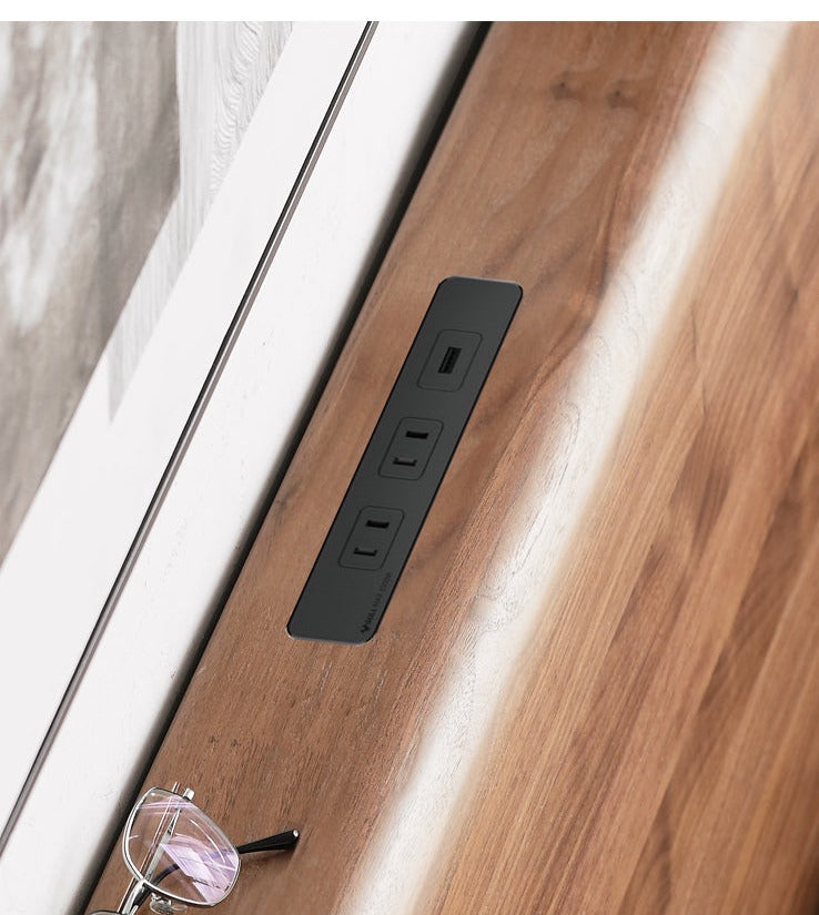 Black Walnut Solid wood bed Nordic modern