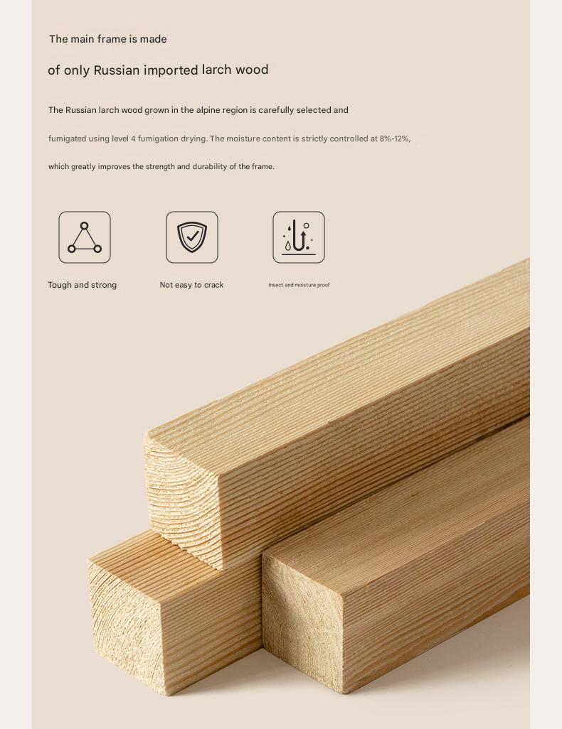 Ash Solid Wood Genuine Leather French Retro Art Bed