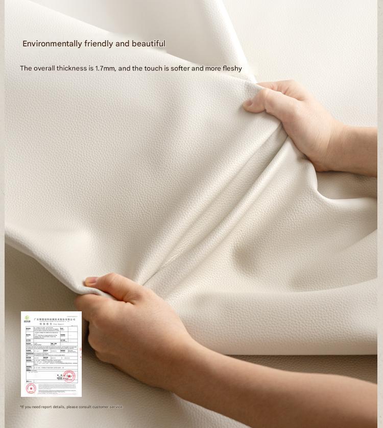 Ecological Cloud Leather French Retro Edge White Box Bed