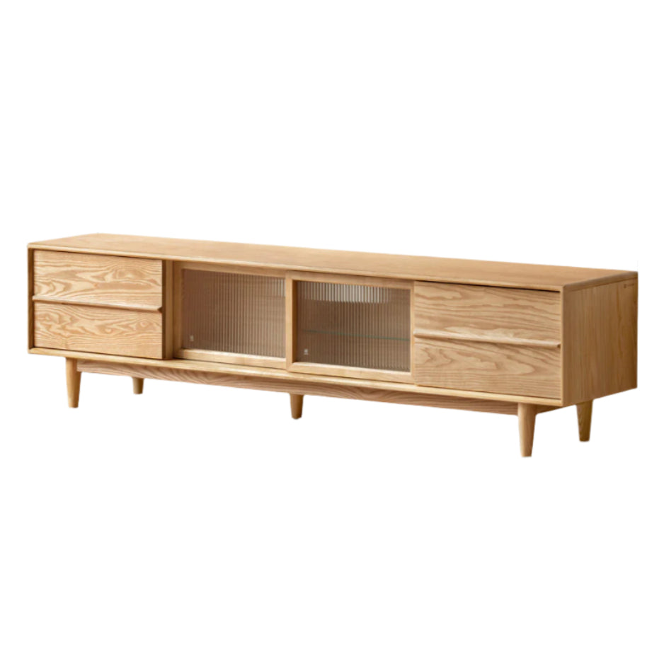 Ash Solid Wood Modern Style TV Stand