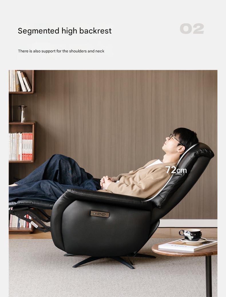 Cloud Leather Light Luxury Rotating Electric Chair