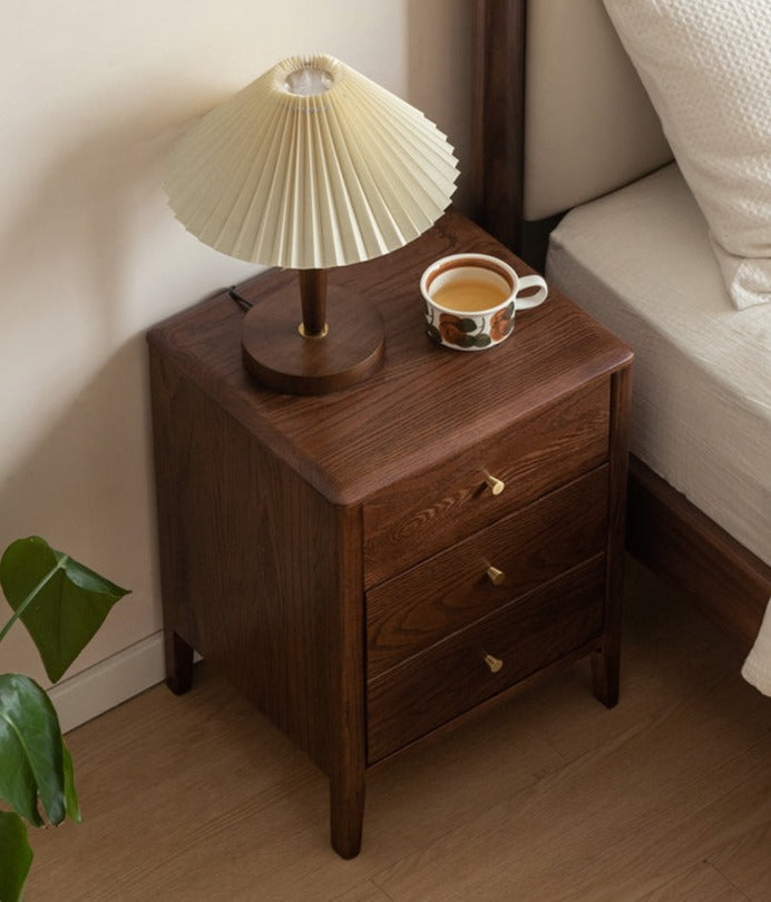 Oak Solid Wood Nightstand
