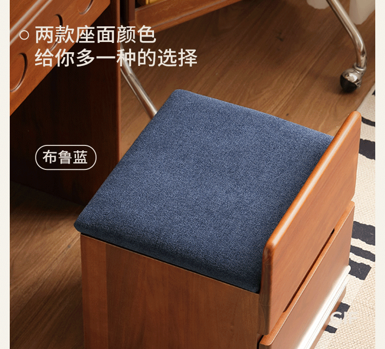 Poplar Solid Wood Classic Vintage Makeup Table