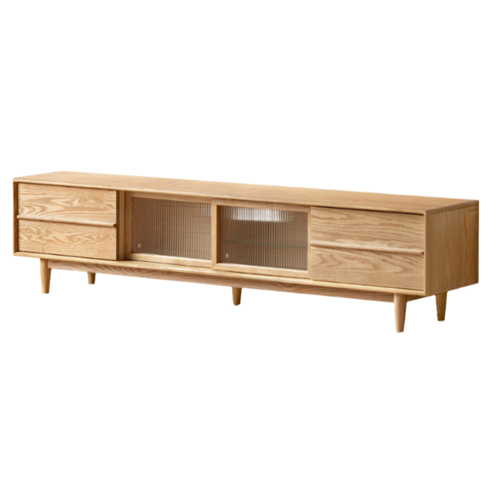 Ash Solid Wood Modern Style TV Stand