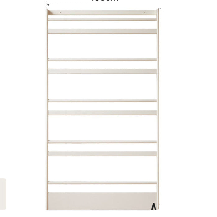 Rubberwood Solid Wood Cream Style Bookshelf