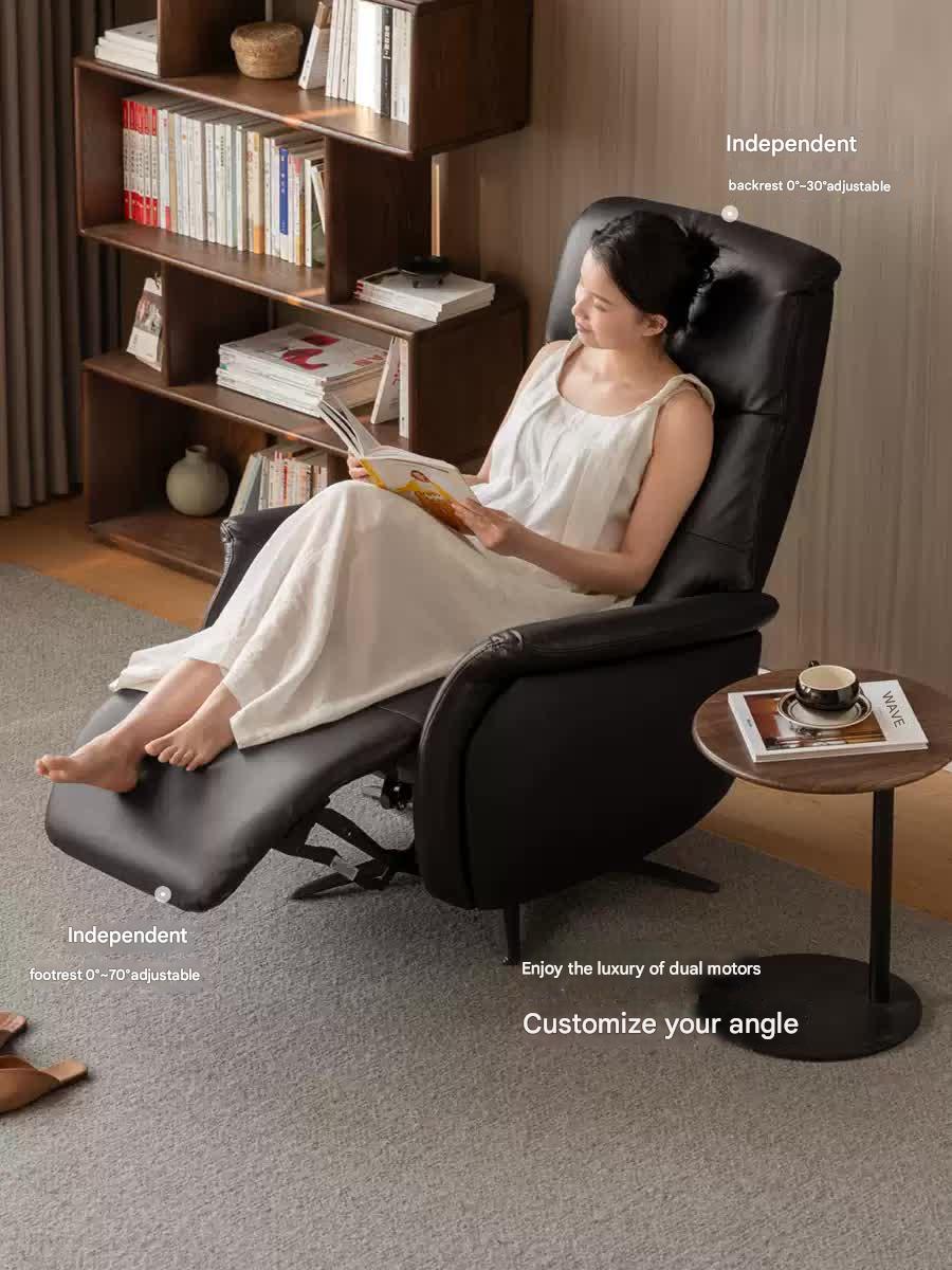 Cloud Leather Light Luxury Rotating Electric Chair