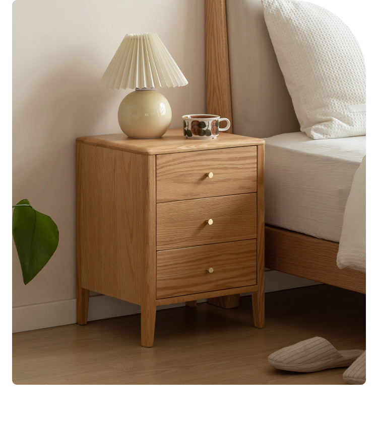 Oak Solid Wood Nightstand