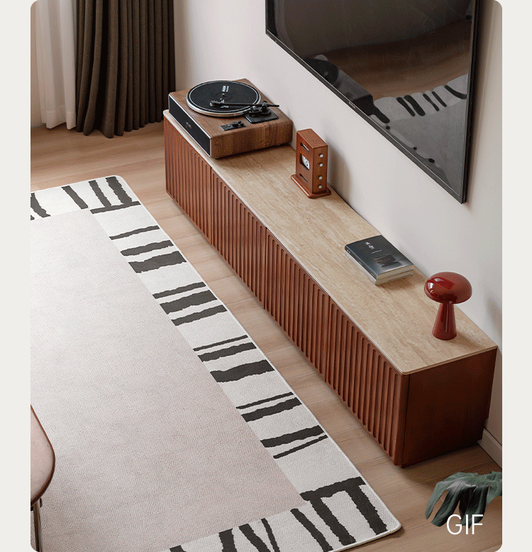 Poplar Solid Wood Antique Style TV Stand