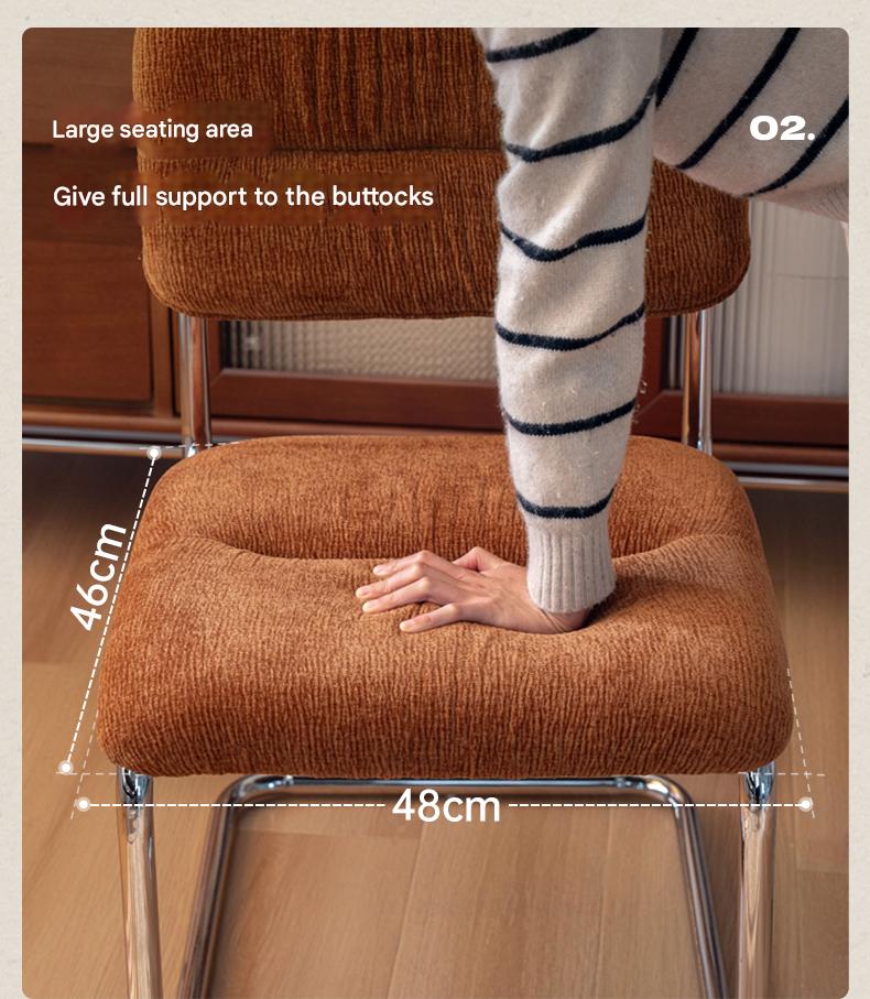 Iron Suspended Dining Soft Dining Chair