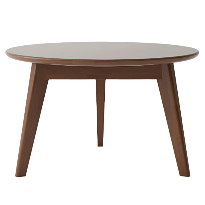 Oak, Solid Rubberwood Round Coffee Table Combination