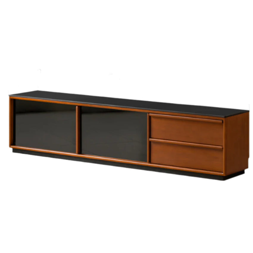 Poplar Solid Wood Medieval Style TV Stand