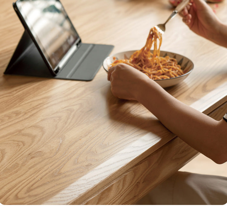 Oak Solid Wood Long Dining Table