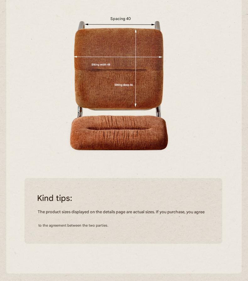 Iron Suspended Dining Soft Dining Chair