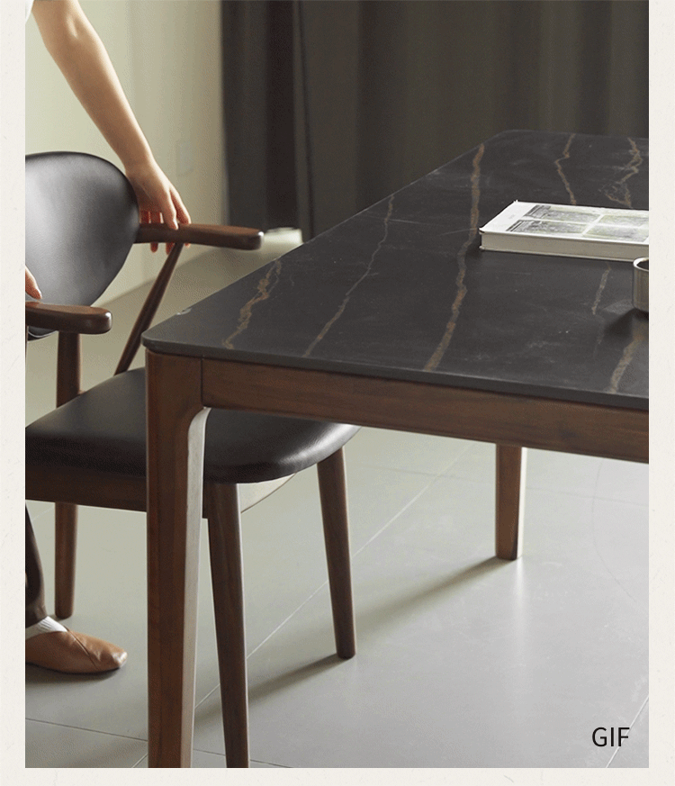 Solid Golden Sandalwood Dining Armchair