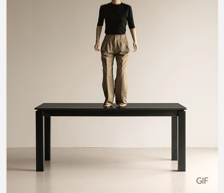 Oak, Ash Solid Wood Dining Table Modern and Simple