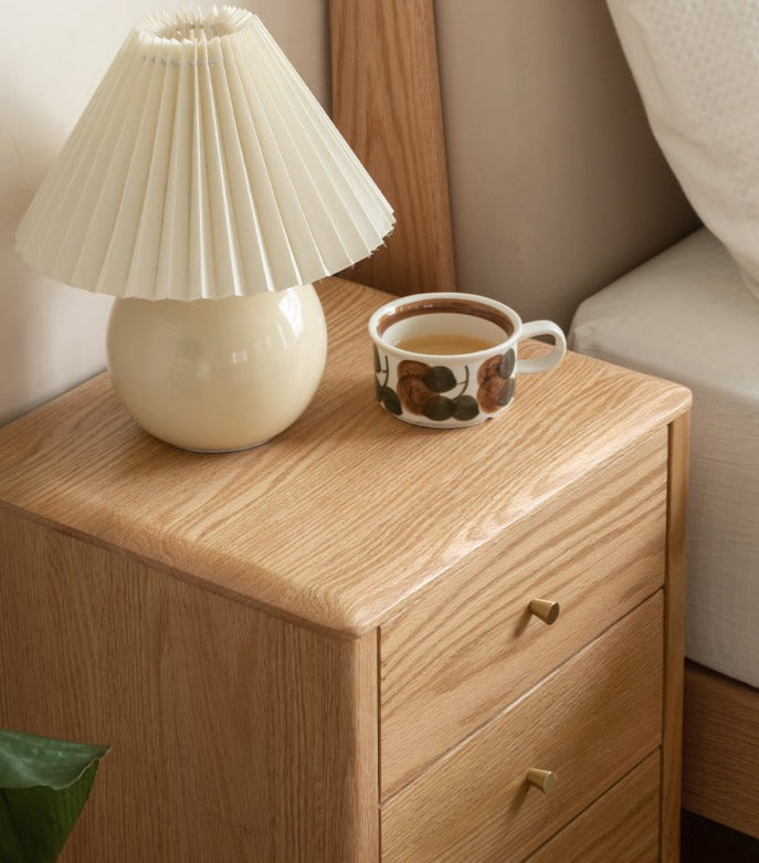 Oak Solid Wood Nightstand
