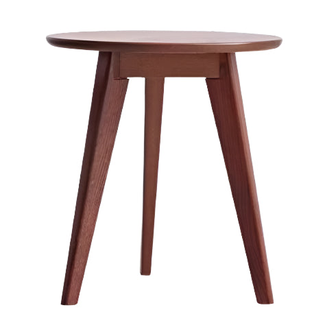 Oak, Solid Rubberwood Round Coffee Table Combination