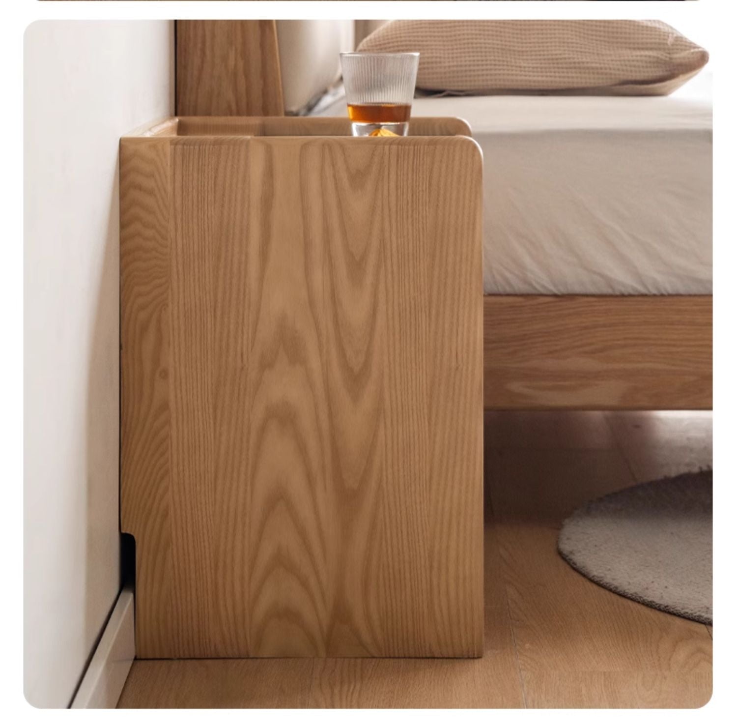 Oak, Ash Solid Wood Modern Nightstand