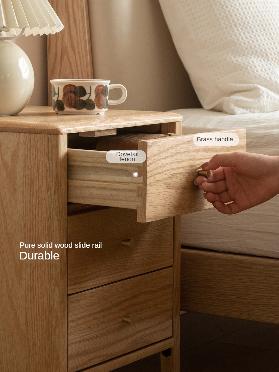 Oak Solid Wood Nightstand