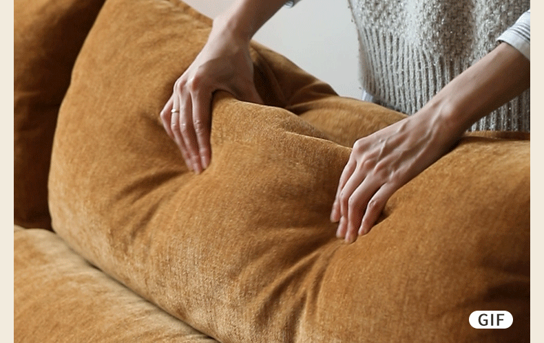 Fabric Sofa Simple High Backrest-