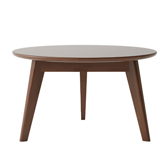 Oak, Solid Rubberwood Round Coffee Table Combination