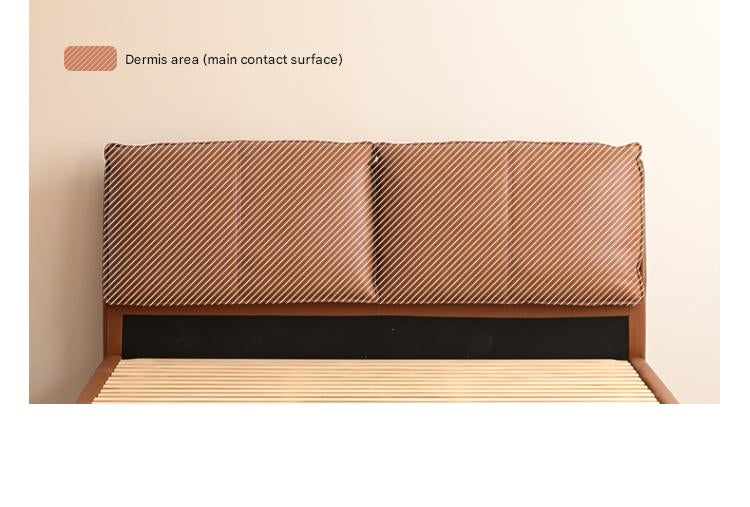 Leather Light Luxury Soft Leaning Bed