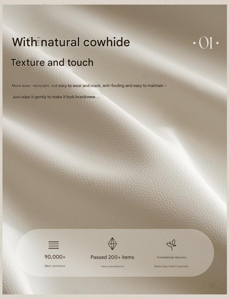 Ecological Cloud Leather French Retro Edge White Box Bed