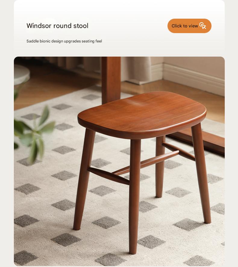 Poplar Solid Wood Multi Functional Retro Dressing Table