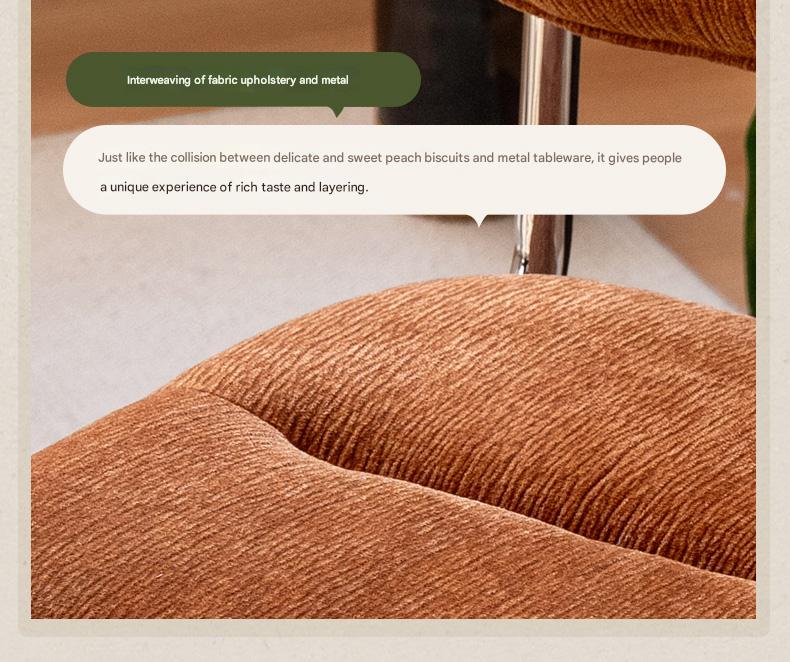 Iron Suspended Dining Soft Dining Chair