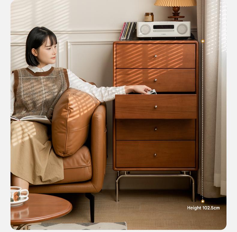 Poplar Solid Wood Ancient Style Wall Drawer Cabinet