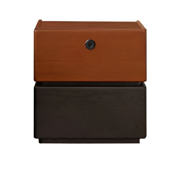 Oak, Ash Solid Wood Retro Style Nightstand