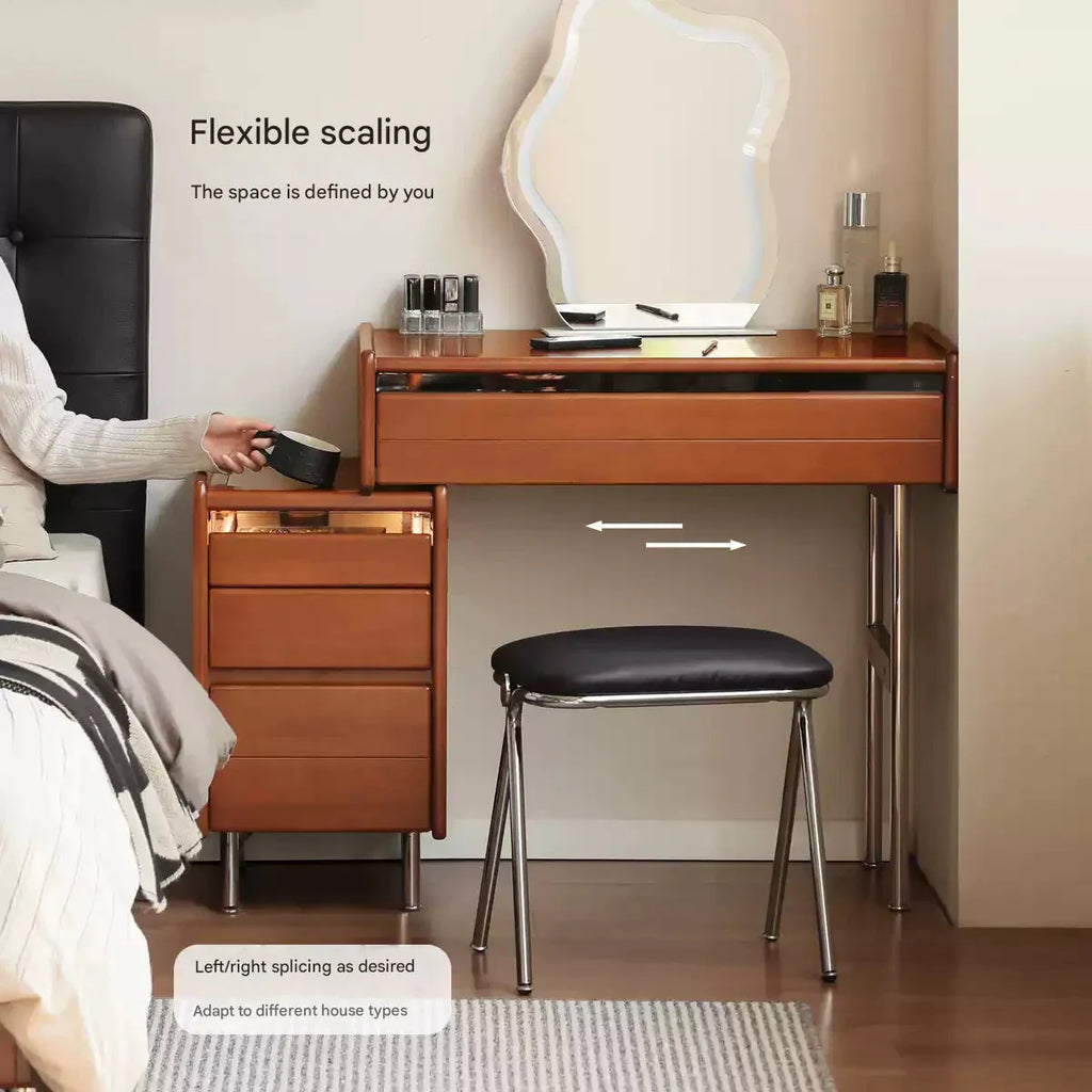 Poplar Solid Wood Bauhaus Multi Functional Dressing Table.